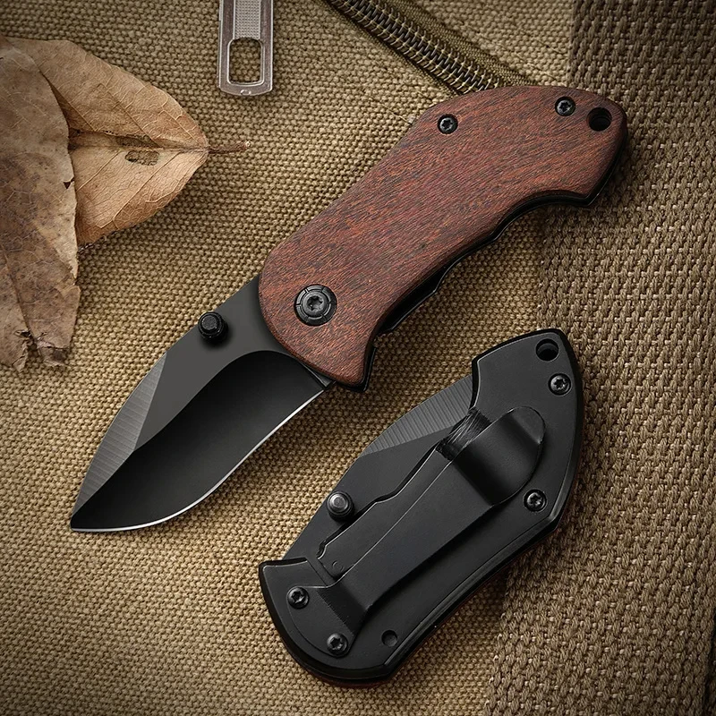 

Stainless steel outdoor folding knife，Portable EDC Pocket Knife，Multi -purpose utting knife
