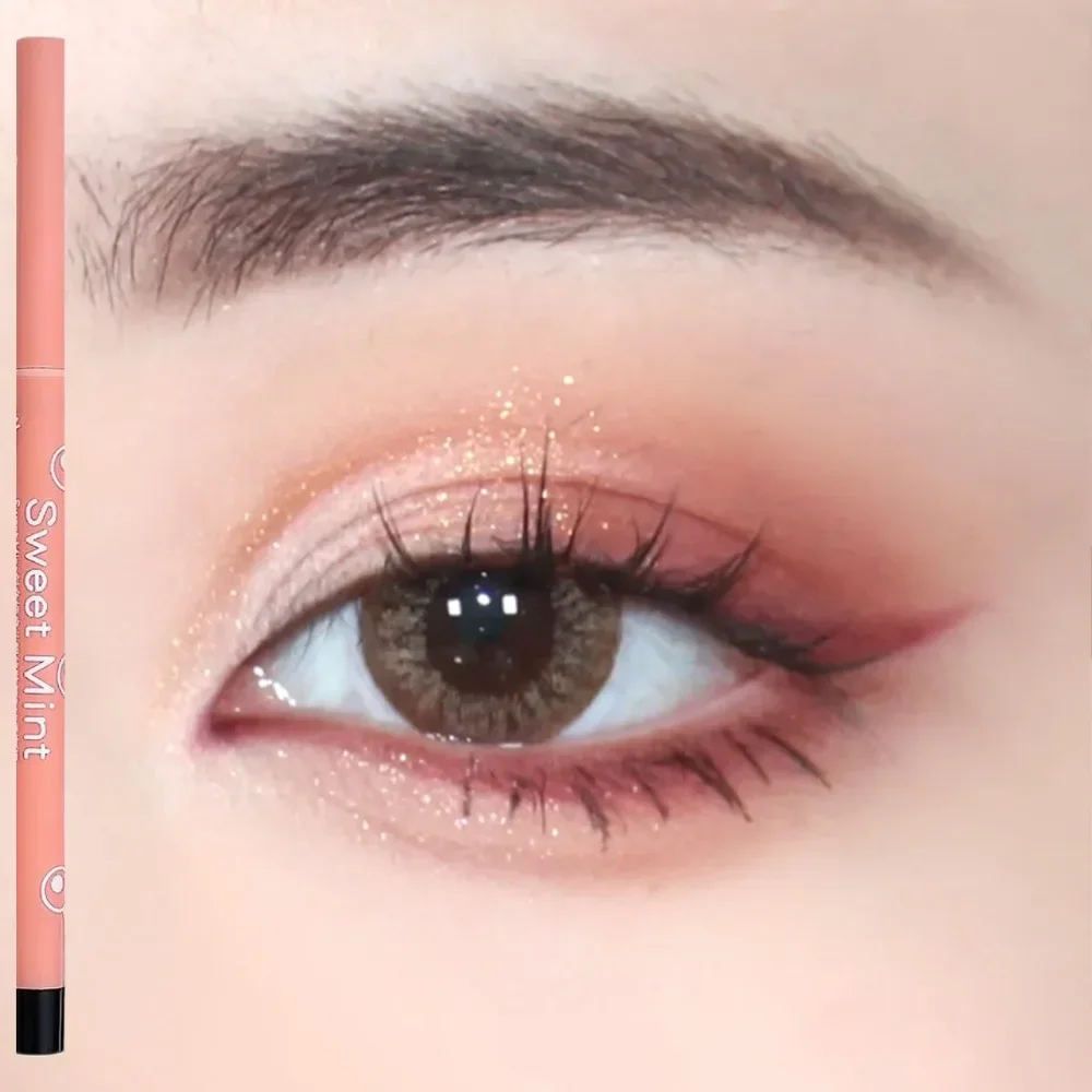 Red Bean Brown Eye Liner Pencil Natural Brown Matte Lying Silkworm Eyeliner Glue Pen Easy Color Lasting Korea Gentle Eye Makeup