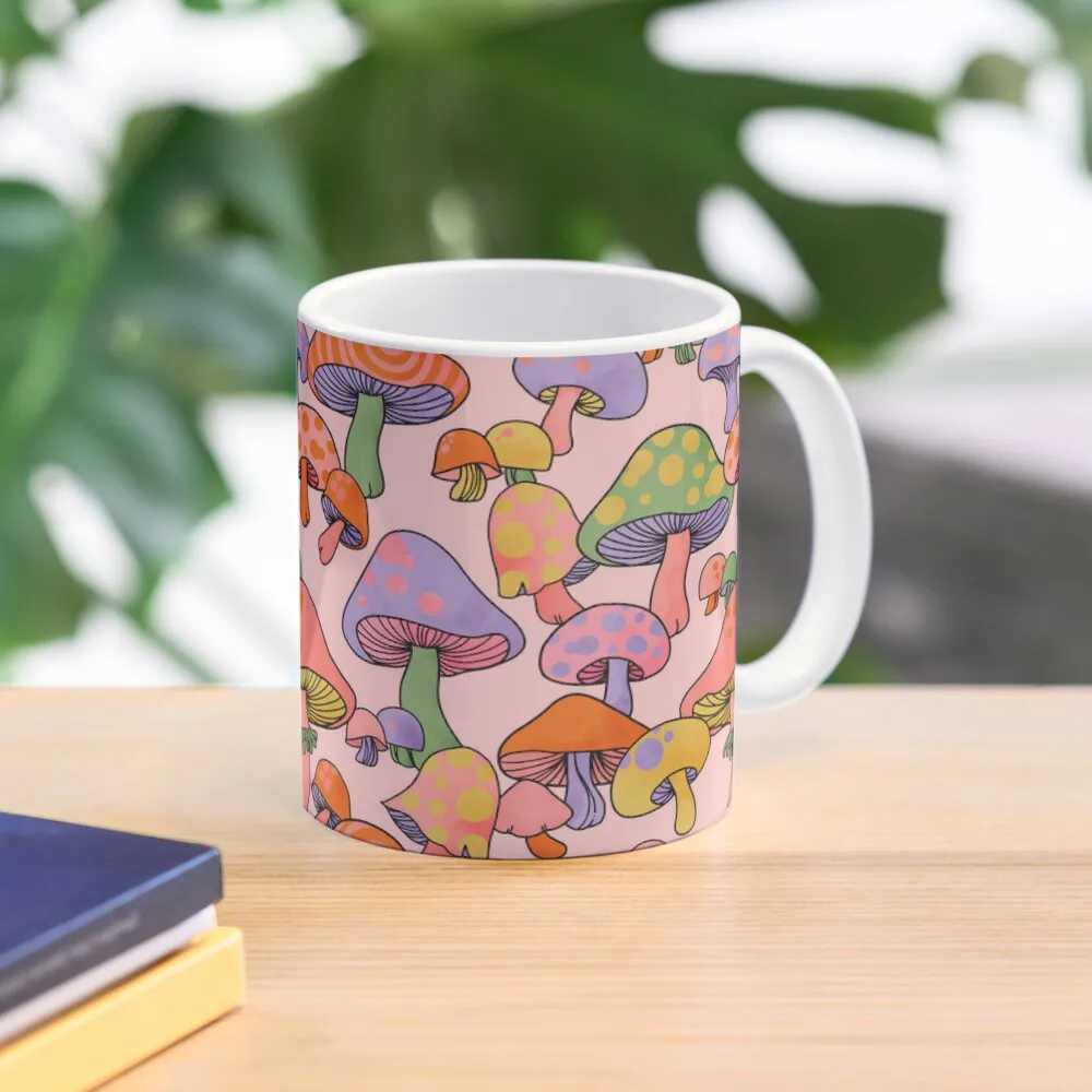 

Happy Hippie Mushroom Magic Coffee Mug Cups Free Shipping Cups For Tea Beer Cups Coffe Mug