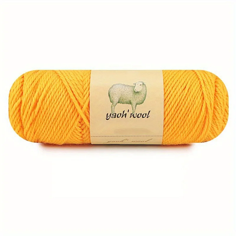 Luxurious Soft Blend Wool & Acrylic Yarn for Hand Knitting and Crochet - 100g Skein