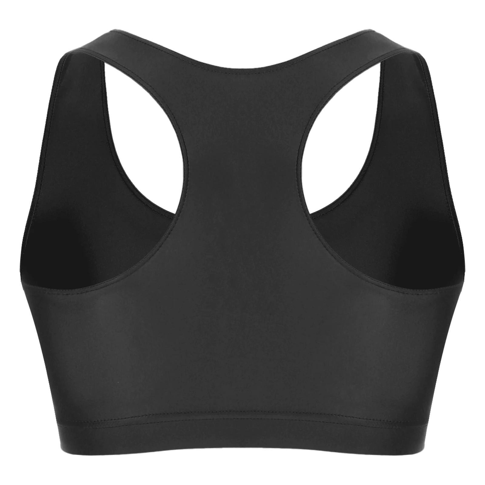 남성용 샤이니 오일 민소매 레이서백 머슬 크롭탑 조끼, 체육관 운동 피트니스 러닝 운동 티 셔츠, 싱글 스포츠웨어