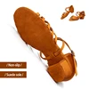 New Girls Latin Dance Shoes Ballroom Salsa Dancing Shoes Low Heels Children Tango Salsa Sandals Dance Shoes For Ladies Women 5