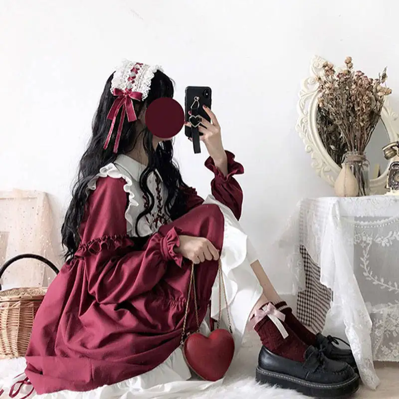 Kawaii Sweet Lolita Dresses 3colors Lolita Dress Lolita Suspender Dress Lolita Cosplay Costumes Suspender Dress Lolita Skirt Lolita Blouses