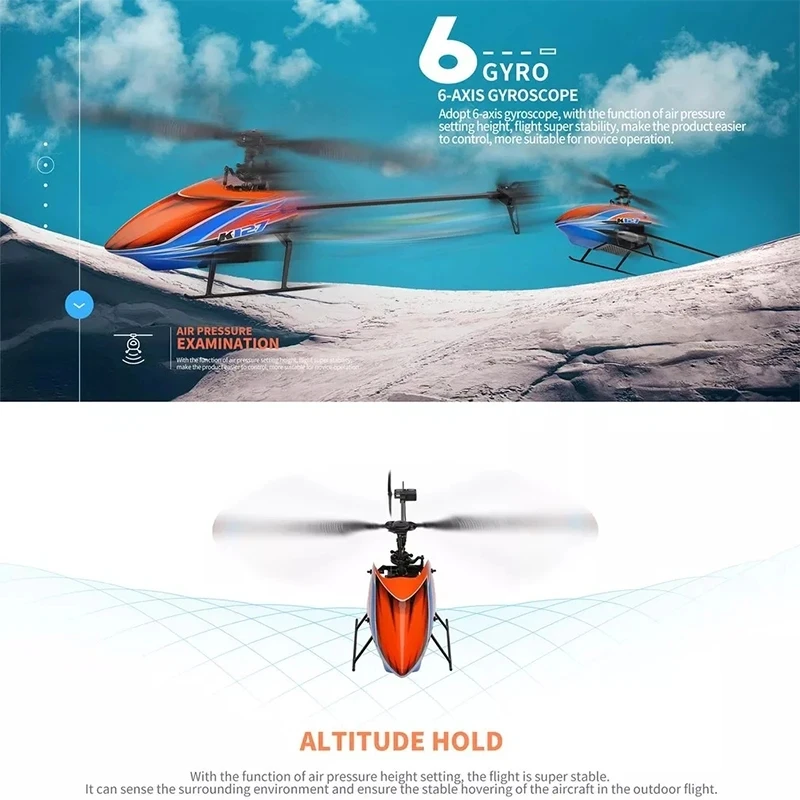 Mini RC Helicopter with 6 Axis Gyro and 2.4G Remote Control