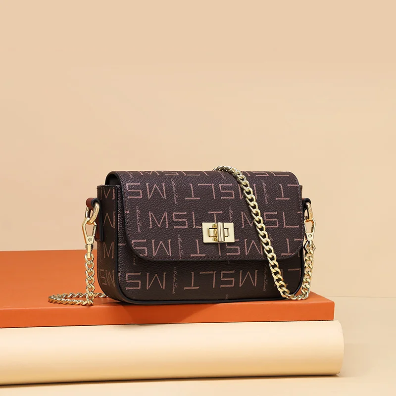 

MashaLanti Vintage Chain Women Shoulder Bag Classic Small Square Bag Luxury Lady's Messenger Crossbody Bag