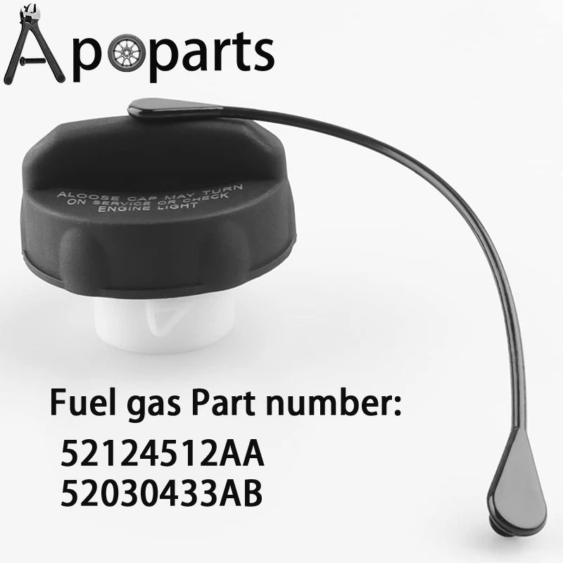 Fuel Cap Replace 52124512AA, 52030433AB Compatible with Chrysler Dodge