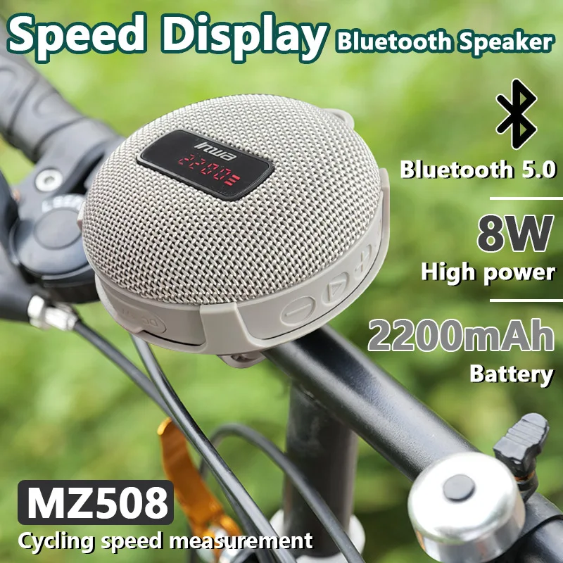 Bicycle Outdoor Sport Bluetooth Portable Wireless Sound Box with Bracket Handlebar Speaker Waterproof Subwoofer MZ-508