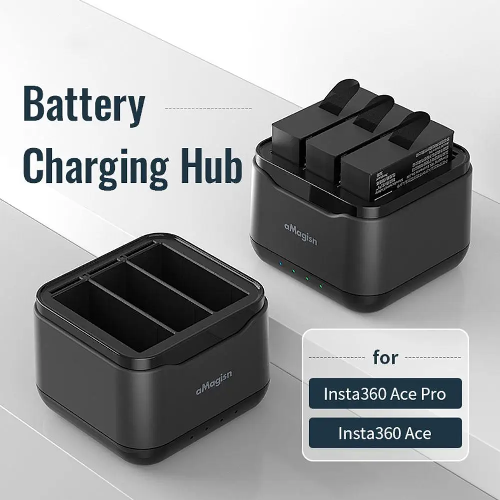 고속 충전 허브 충전 박스, Insta360 Ace Pro 전원 충전기, Insta 360 Ace 액션 카메라 액세서리, 1650mAh 배터리