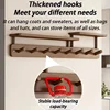 Wall Mounted Coat Racks Entrance Hall Clothes Storage Rack Stand Interior Hallway Clothing Organizer Hanger with Storage Shelf 5