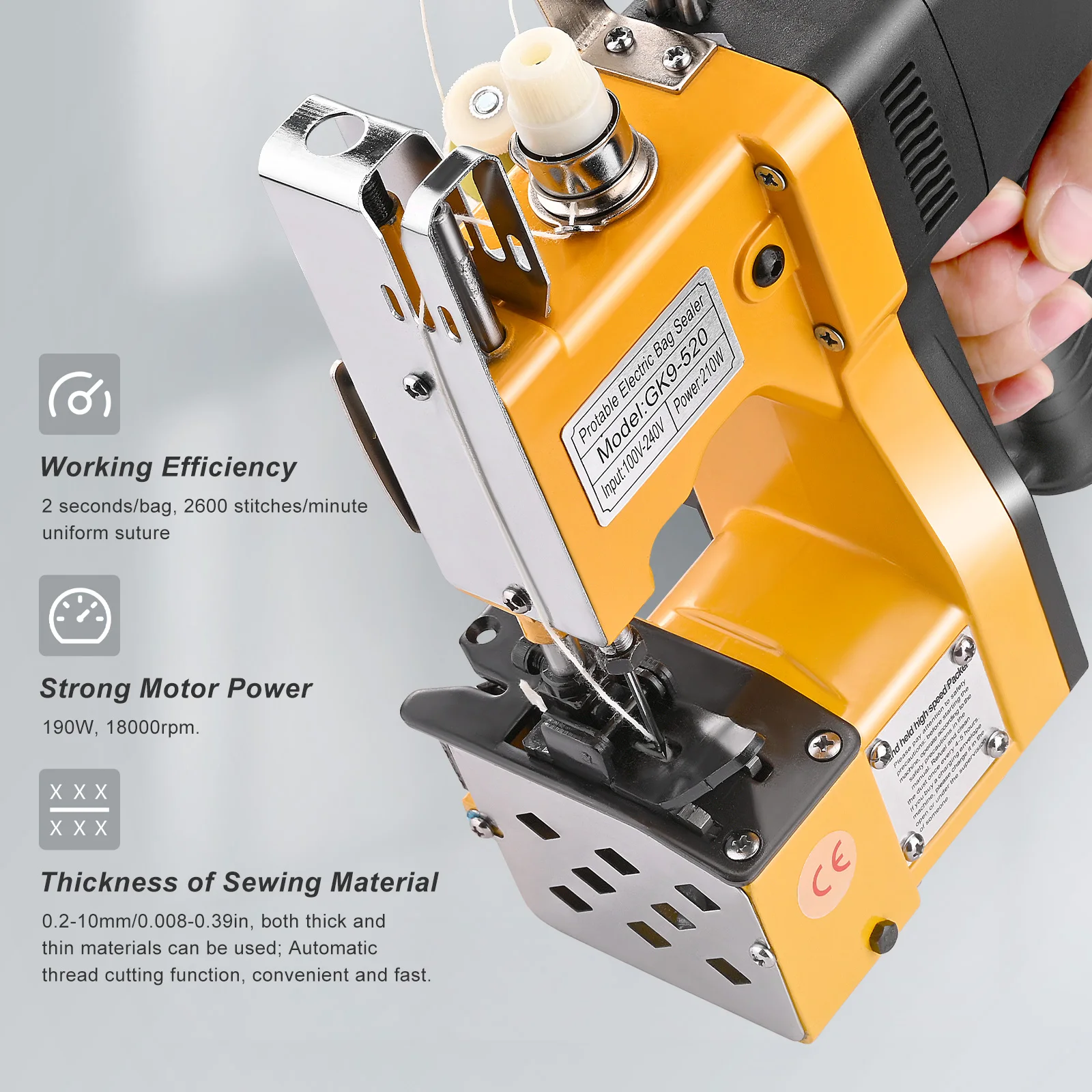 GK9-2 Portable bag sewing machine