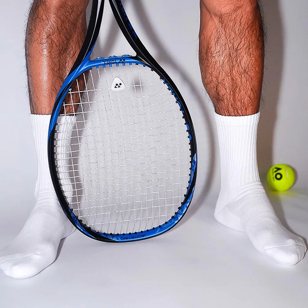 Men's Black and White Pigment Solid Color Sports Basketball Fitness Socks High Tube Hair Bottom Four Seasons Socks