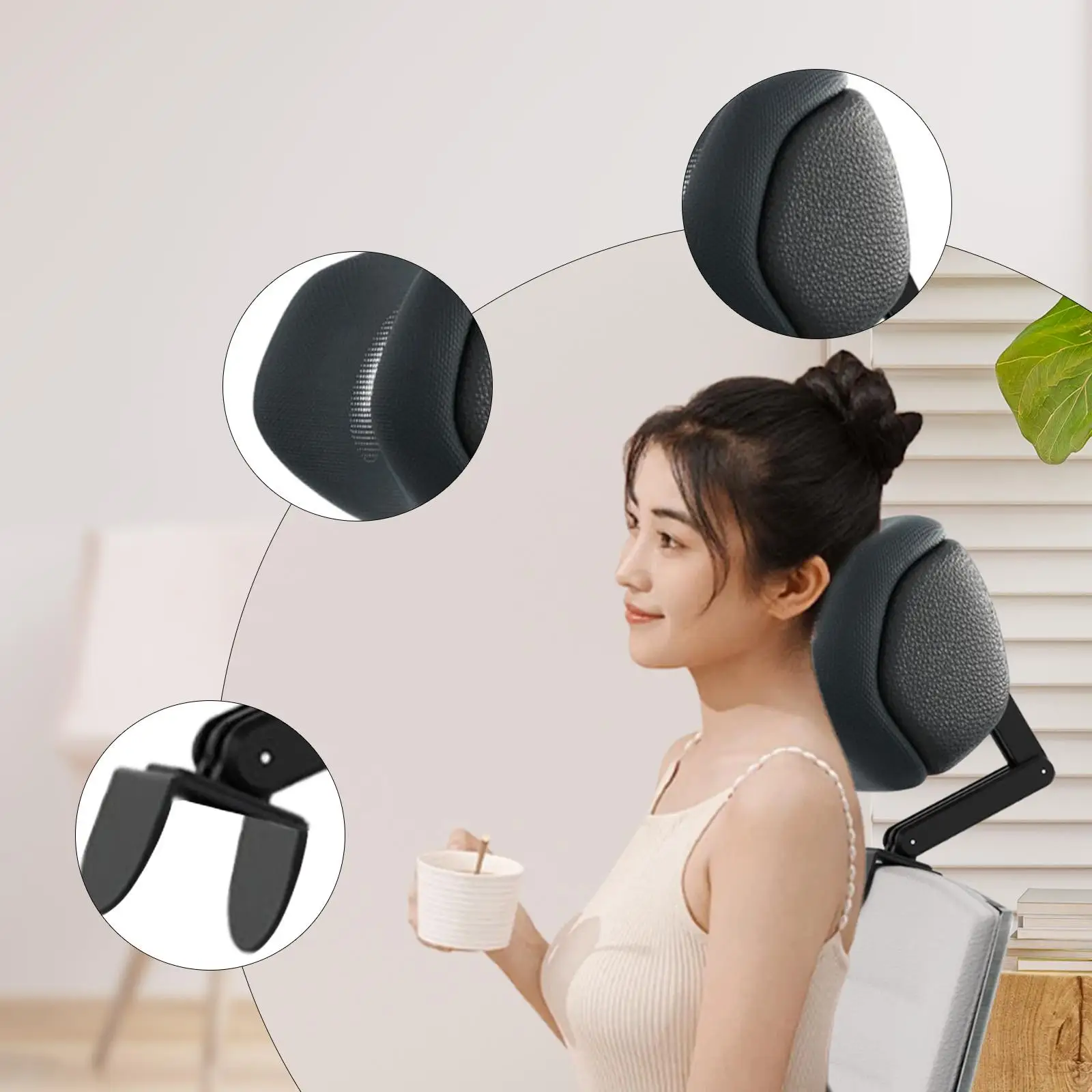 Headrest for Office Chair Breathable Comfortable Universal Ergonomic Chair Neck Pillow Desk Chair Lifting Chair Office Game Room