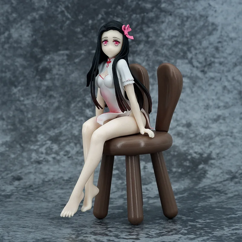 

Anime Figure Demon Slayer Sitting Position You Bean Rabbit Ear Chair Decoration Model Sailor Moon Cute Domed Sexy Kawai Gift