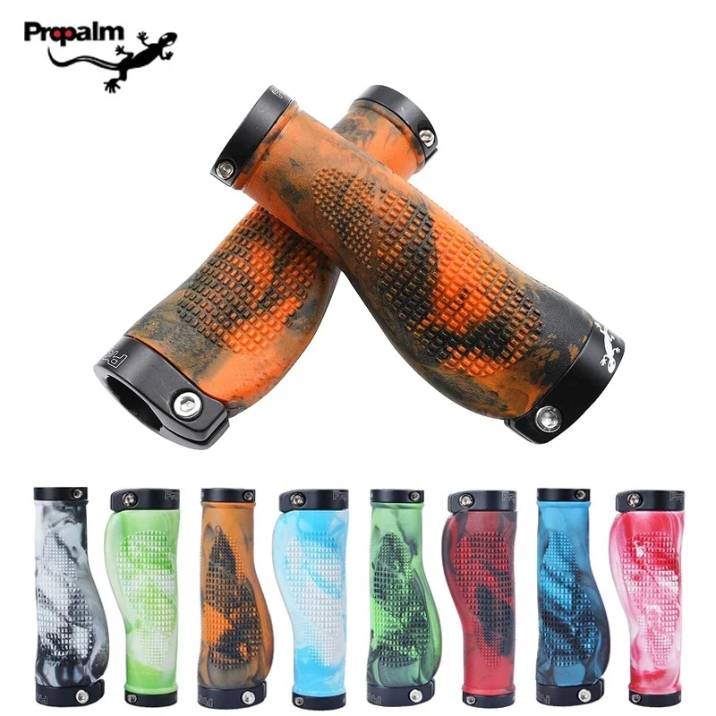 

1Pair Propalm Anti-Skid TPR Rubber Cycling Handlebar Grips Lockable Bicycle Handlegrip Mountain Bike Grip Road Bike Handle Grip