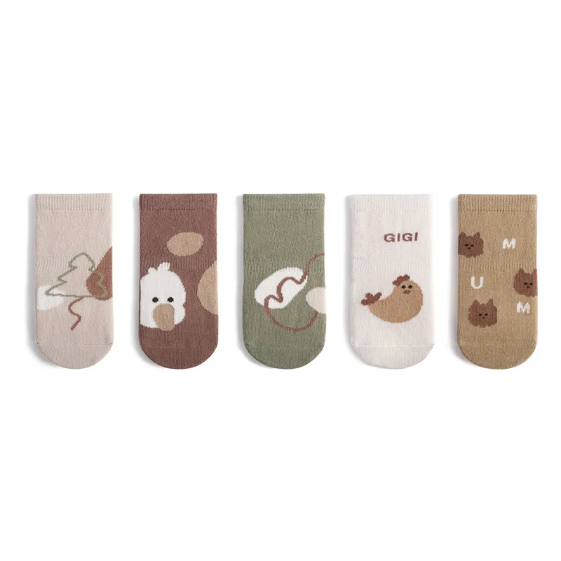 

Autumn and Winter Baby Floor Socks Cute Cartoon Non-slip Indoor Children's Medium Tube Toddler Socks Newborn Socks