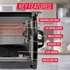 Ronco ST5500SBLK Series Rotisserie Oven, Countertop Rotisserie Oven, 3 Cooking Functions: Rotisserie, Sear and No Heat Rotation 4