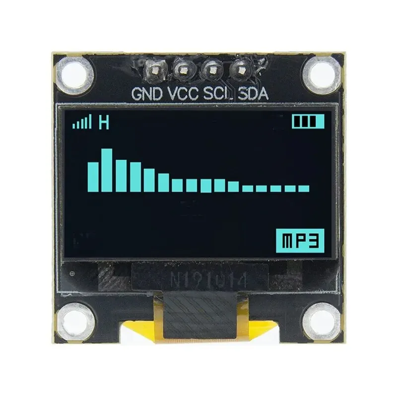 TENSTAR 0.96 Inch I2C OLED Display Module Driver chip SSD1315 White Blue Yellow 128X64 4Pin IIC Serial 12864 LCD Screen Board