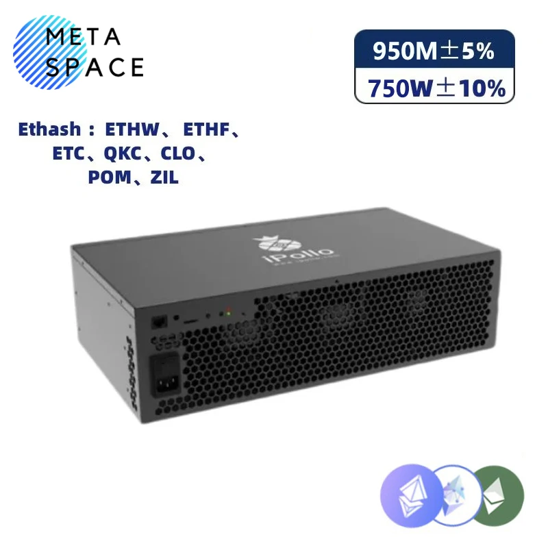 신제품 iPollo V1 Hydro 950MH/s 750W 음소거 홈 마이너 디지털 통화, ETC ZIL OCTA ETP EXP iPollo V1H, PSU 포함