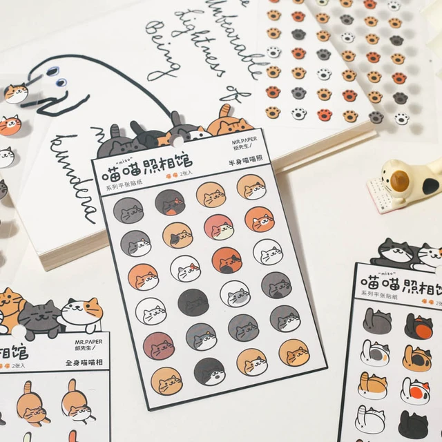 Scrapbooking Diy Sticker Sheet Diary Stationery  Kawaii Animal Sticker  Sheets - Stationery Sticker - Aliexpress