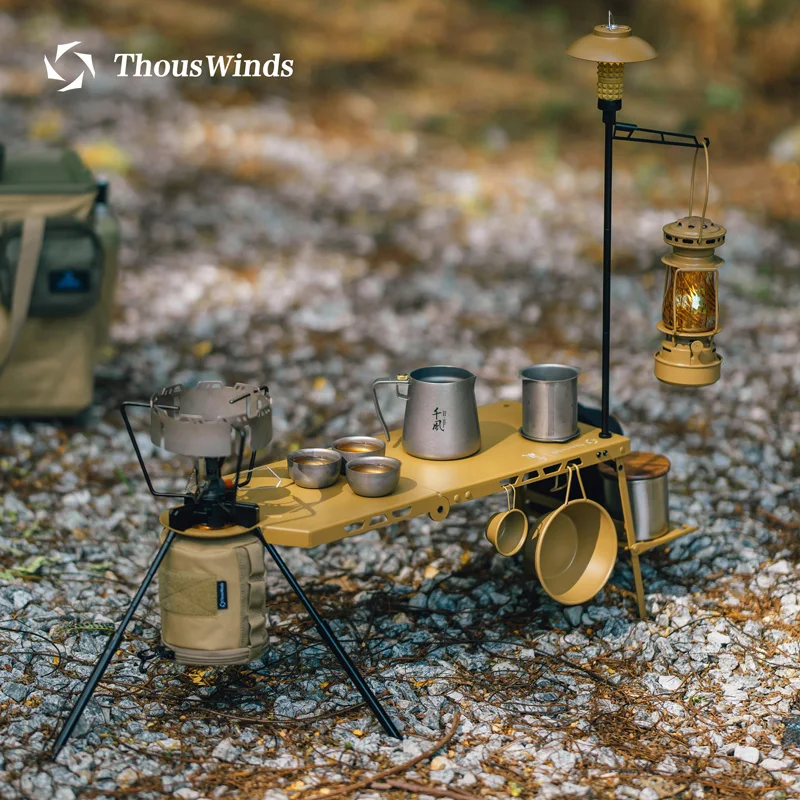 Thous Winds 캠핑 가스 탱크 스토브 베이스 홀더, 가스 탱크 안정기 선반 스탠드, 가스 캐니스터 기울기 방지 삼각대 스탠드