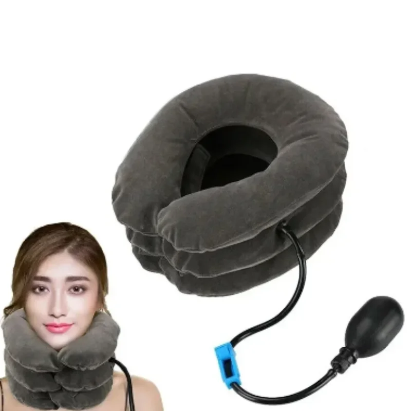 وسادة طبية نفخ للرقبة لإطالة الفقرات وتخفيف الألم - الصورة 3