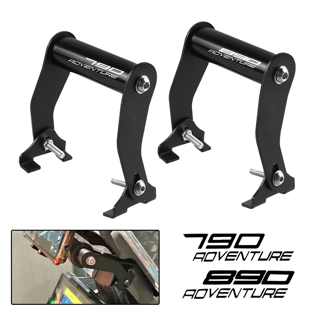 

Motorcycle Smartphone Holder Windshied Mount Phone Navigation Bracket Holder For 250 390 790 890 ADV Adventure R 2019 2020 2021