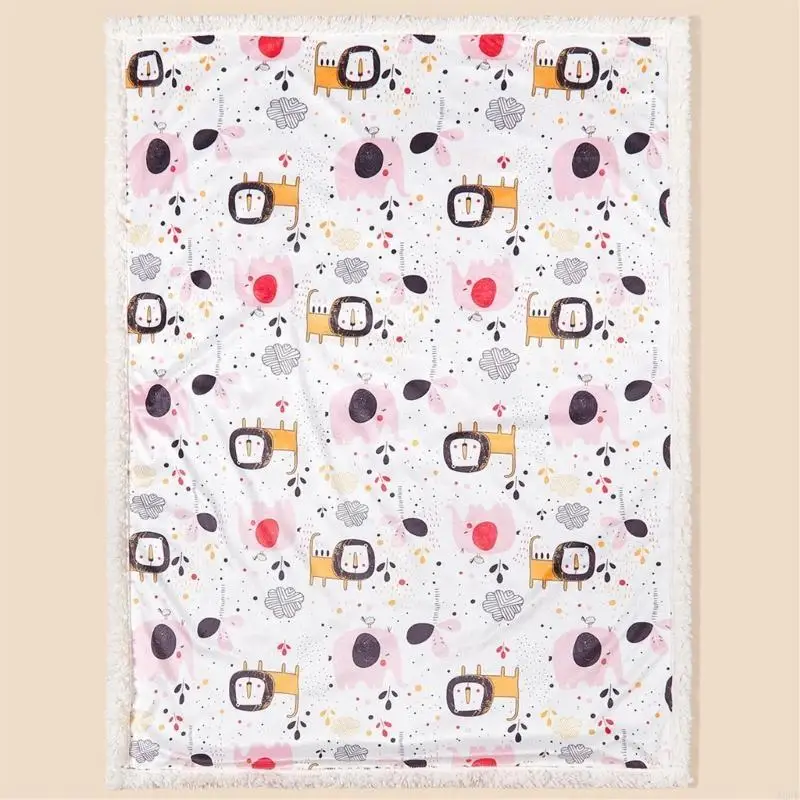 Herbst Winter bedrucktes Baby Swaddles Decke Multifunktionales Baumwollkinder-Krippen-Wickel-Handtuch 2-layer bedrucktes A2UB – Detail 9