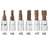 6Pcs 1/4 Inch Screwdriver Bit Socket Set Hex Screw Driver Bits H3-H8 Screwdriver Accessories For Torque Spanner Ratchet Wrench 1