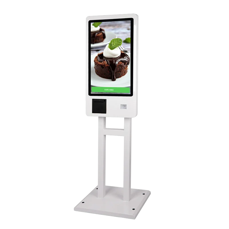 

SP27 27inch Facial recognition floor stand self order payment service touch screen kiosk for mall restaurant