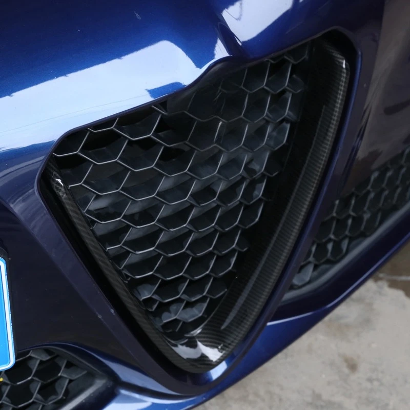 Premium Front Grille Emblem Trim with V Shape Accent