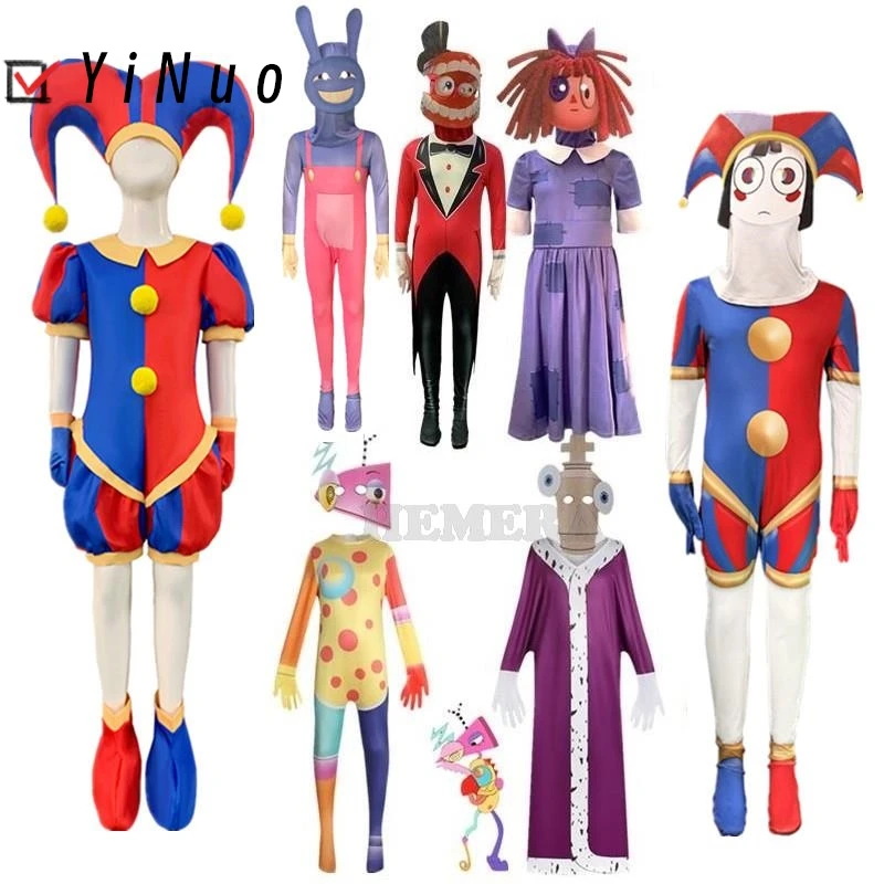 

Детские костюмы на Хэллоуин Аниме цифровой цирковый насос Косплей Одежда для девочек и мальчиков Боди мультяшный Карнавал подарок на день рождения для взрослых