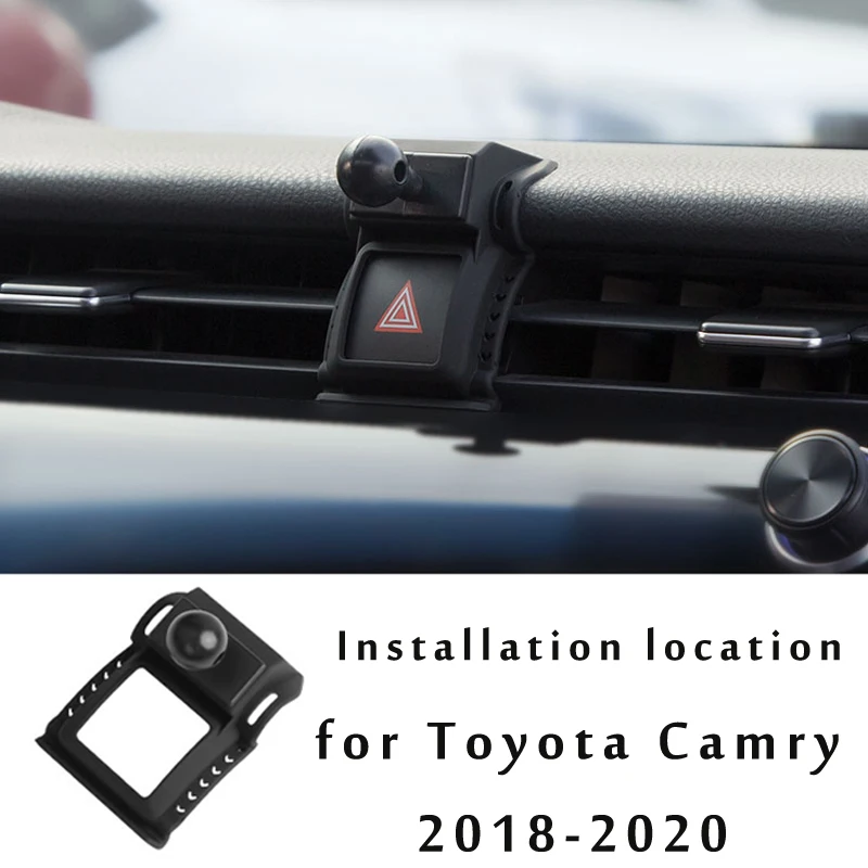 Toyota Camry XV70 용 자동차 전화 홀더 2021 2022 2018 2019 자동차 스타일링 브래킷 GPS 스탠드 회전식 지원 모바일 액세서리