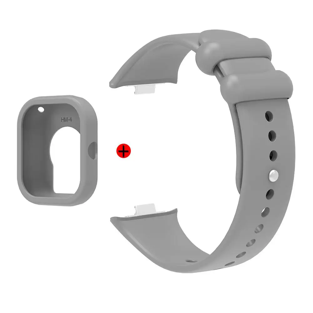 Premium Silicone Case & Strap Combo for Smartwatch - 2-in-1 Protector Shell and Band