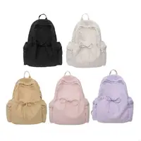 Korean School Bag Aesthetic Backpack Nylon Laptop Bags for Teenagers Large Capacity Daypack Casual Book Bag 1