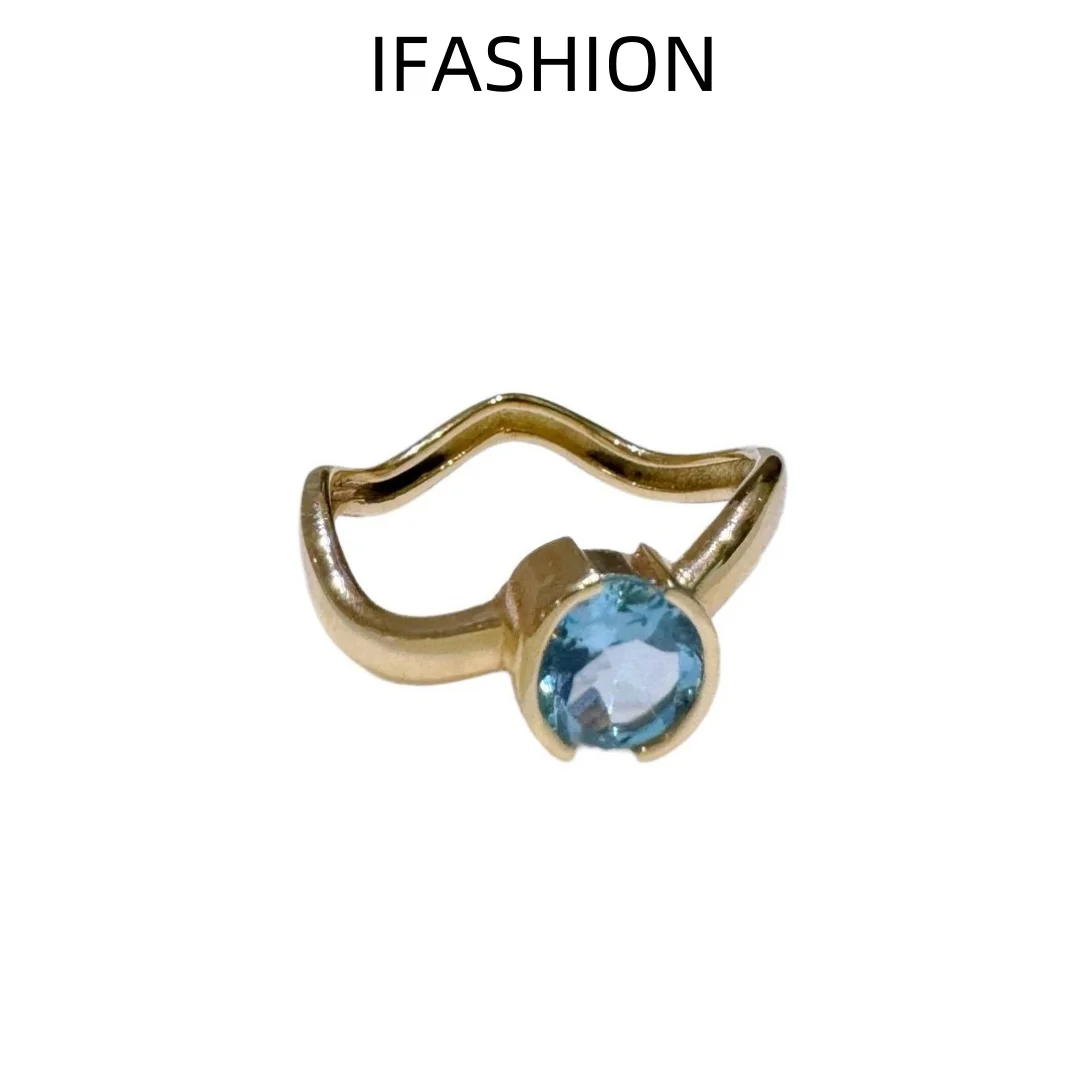 

IFASHION ювелирные изделия принцесса сапфир рубин обручальное кольцо для женщин драгоценный камень ювелирные изделия свадебный подарок
