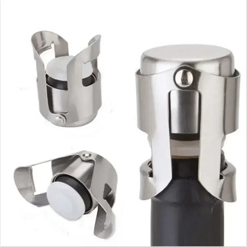 Household New Bar Convenience Tools Professional Stainless Steel Champagne Sparkling Wine Bottle Sealer Stopper Accessories