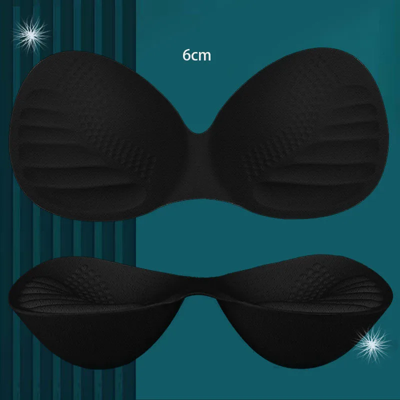 6cm/4/3cm Latex Breast Pad Special Enlarged Inner Pad For Small Chest Thickened Extra Thick Bra Sports Bra Underwear Pad Insert