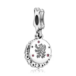 Potdemiel Pure Silver Card Charm Pendant (Pink)