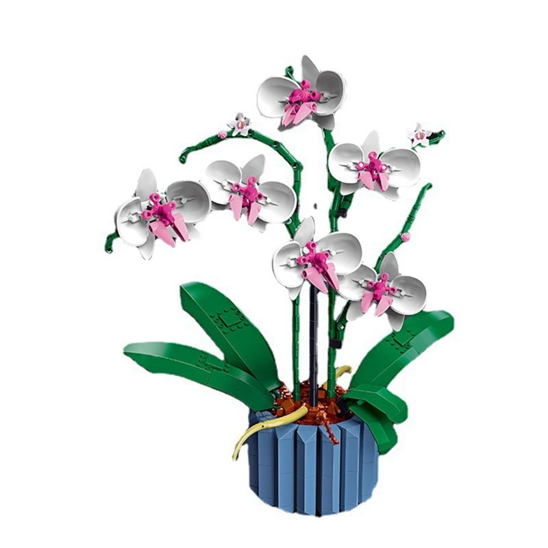 

Букет из строительных блоков, букет цветов, Бабочка, сборная игрушка, подарок на день Святого Валентина в сборе, прост в использовании