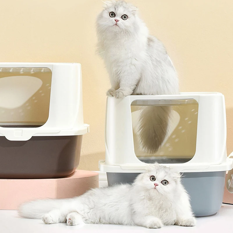 고양이 똥통 대용량 넘침 방지 탈취 밀폐 고양이 똥통 뒤집기 디자인 간단