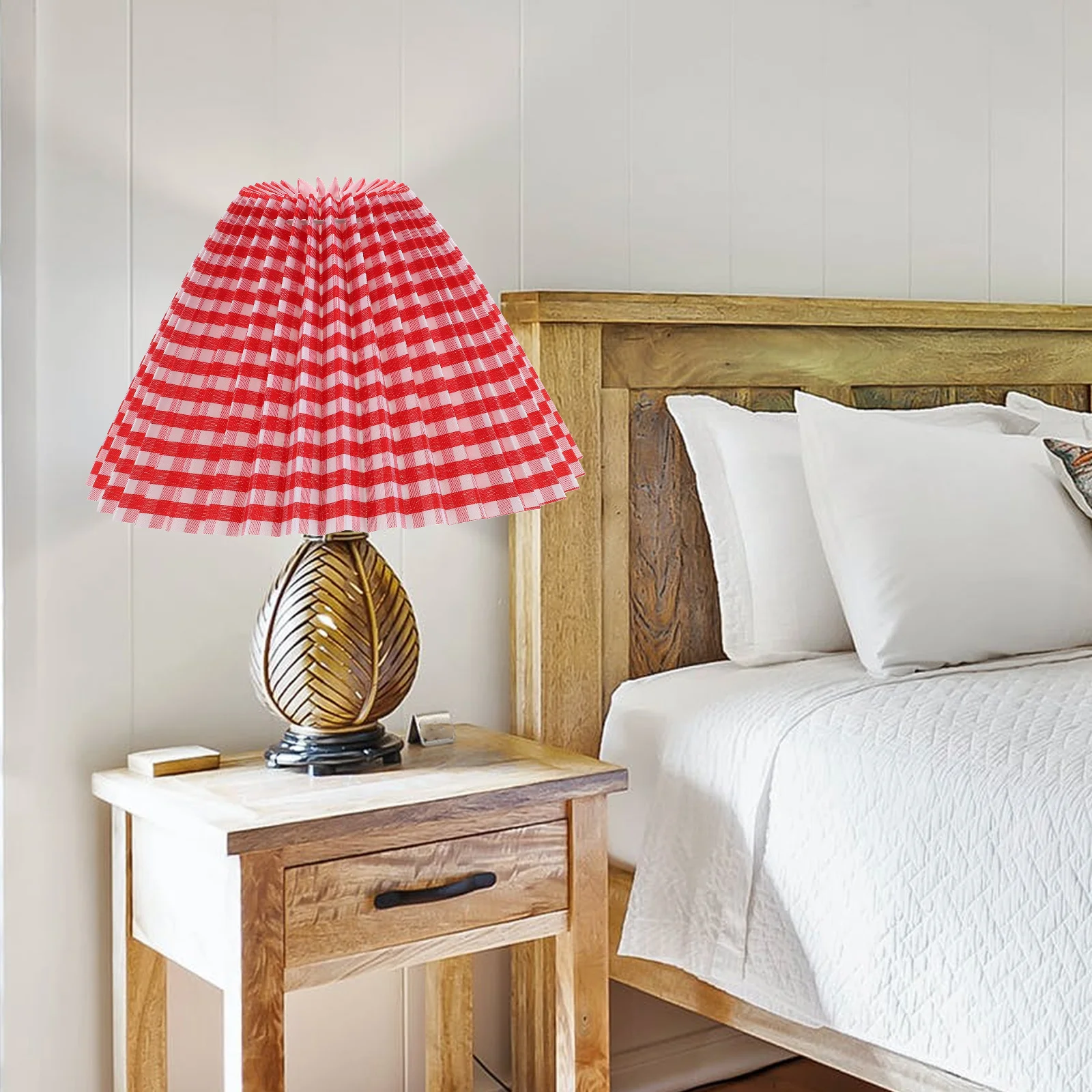 

Lampshade Pleated Cloth Light Shade Unique Light Cover Stylish Chandelier Cover Table Lamp Bedside Lamp Cover Accessories