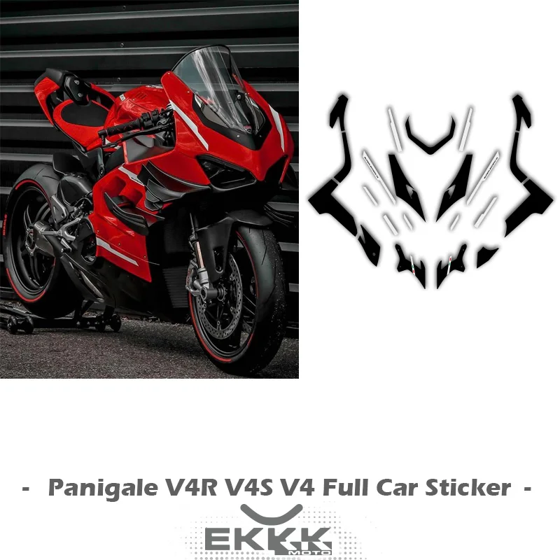 

For Ducati Panigale V4 V4S V4R Superleggera V4 Motorcycle Whole Car Sticker Decals Hollow Cut LOGO Full Car Decals Sticker