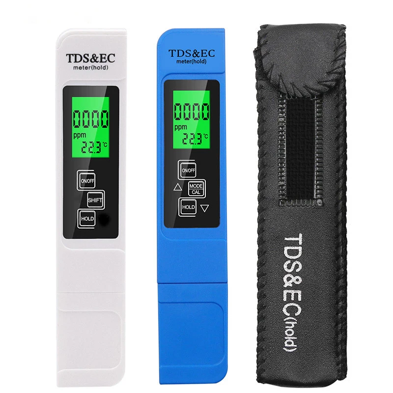 Water Quality Tester Digital LCD TDS EC Meter Pen Aquarium Pool Automatic Calibration Water Purity Test Temperature Meter
