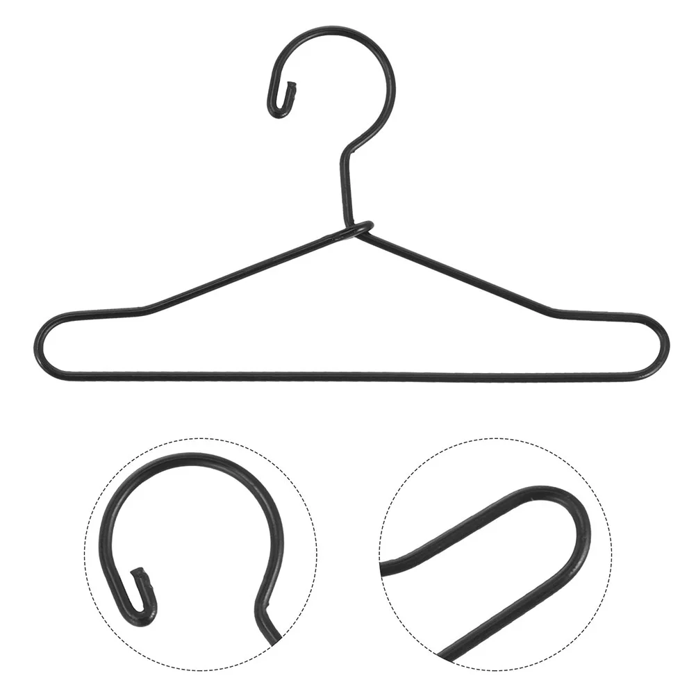 10 Pcs Mini Hanger Metal Rack Accessories Clothing Clothes Organizer Dress Holder clothes hanger dividers hangers shoulder pad closet dividers clothing wardrobe tabs anti rack separator for sorting organizers