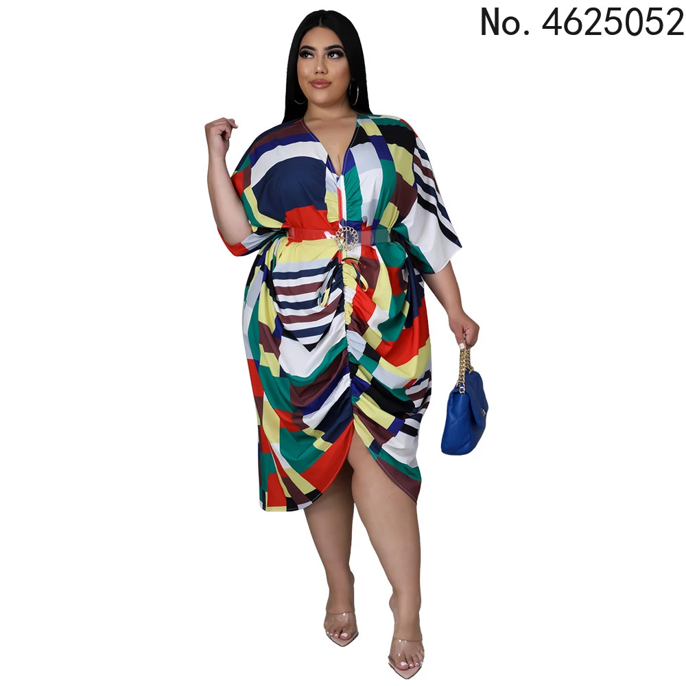 african outfits African Dresses for Women Spring Autumn African Women V-neck Polyester Plus Size Long Dress  L-4XL Maxi Dress African Clothes african gowns