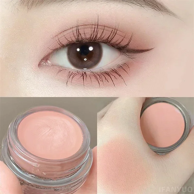 Eyeshadow Cream Glitter Matte Eye Shadow Cream Contour Pigment Long Lasting Fine Shimmer Matte Natural Shadow Cream Eyes Makeup