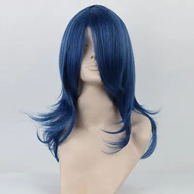 [wamami] 101# Adult Blue Long Straight Hair Wig Cosplay Hitman Rebirth Lal Mirch вселенная dc rebirth супермен возрожденный