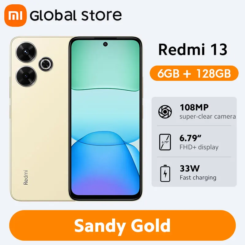 Global Version Xiaomi Redmi 13 Smartphone 128GB / 256GB ROM