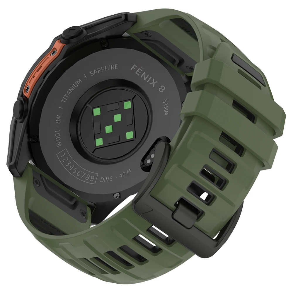 Durable Silicone Sports Watch Band - QuickFit Design