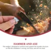 Iron Axe Wedge Hammer Practical Round Steel Wedge For Axe Claw Hammer Round Handle Wedges Installation Reinforcement Nail 5